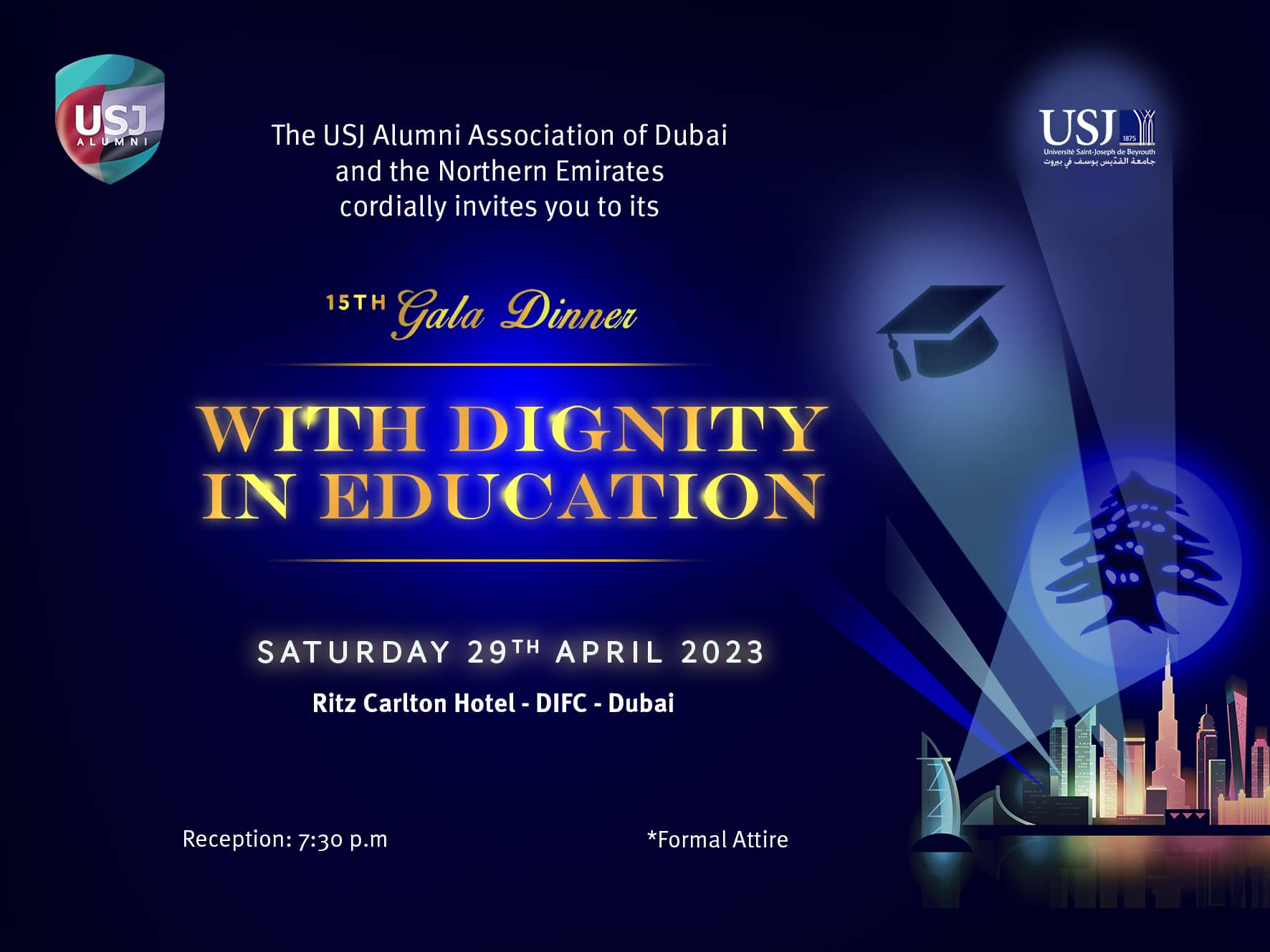 USJ Alumni Dubai Gala 2023 Dubai Calendar